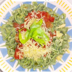 Fideos keto de Espinaca