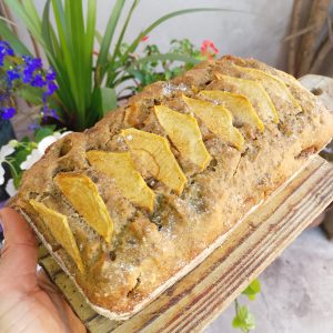 Budín Keto de Manzana