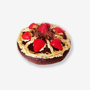 Torta Keto de Cholocate amargo y Frutillas